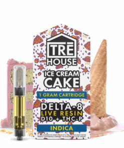 TRĒ House Live Resin Delta 8 Cartridge + D10 & THC-P | 1g